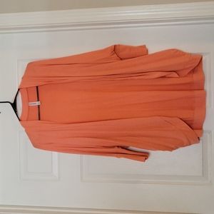 Zenana Premium Caridgan L, peach colored